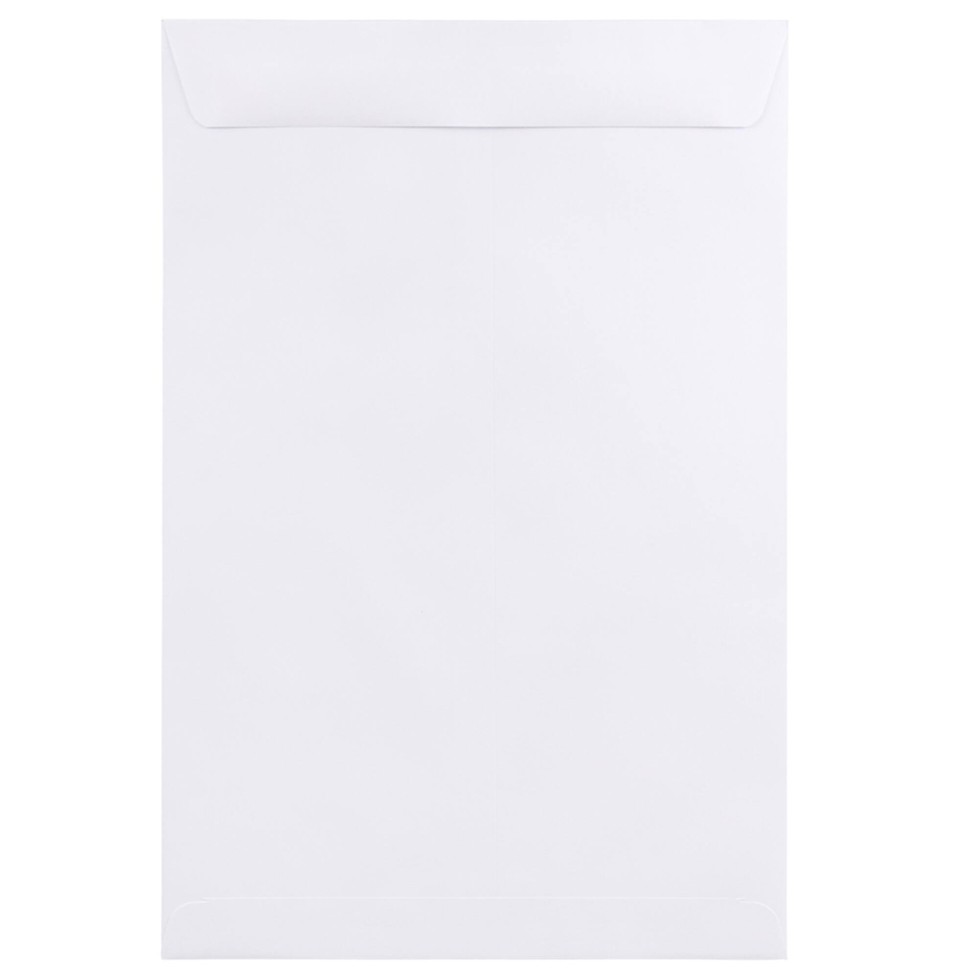 JAM Paper 10" x 15" White Open End Catalog Envelopes